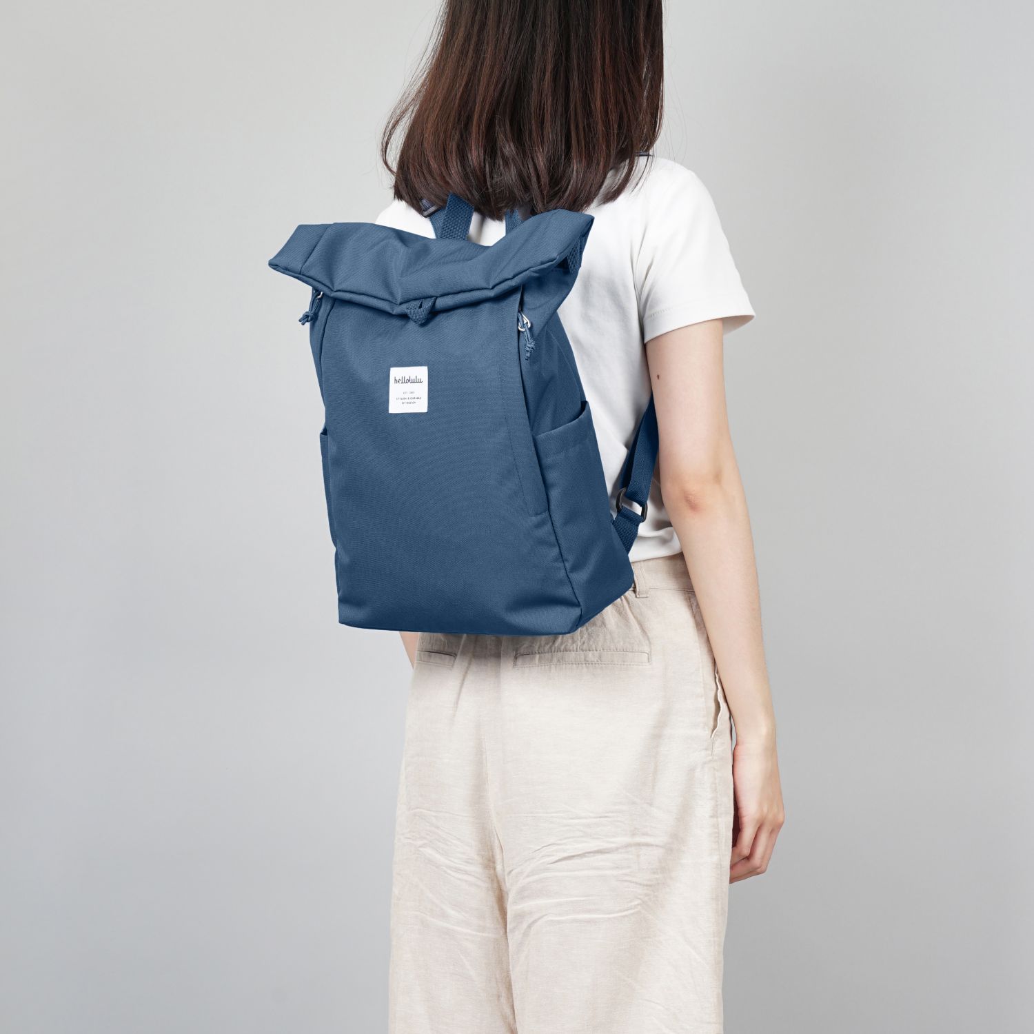 Hellolulu Mini Tate Backpack (Smoke Blue) – Hellolulu Singapore